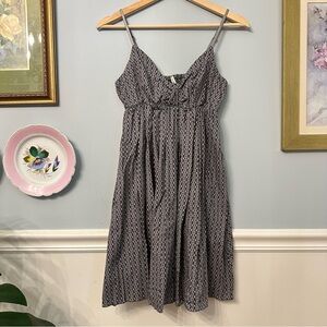 Vintage Y2K Babydoll Gray Mini Dress LEI Festival Grunge Whimsigoth Size Medium